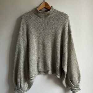 Metallic thread slouchy sweater women’s Medium